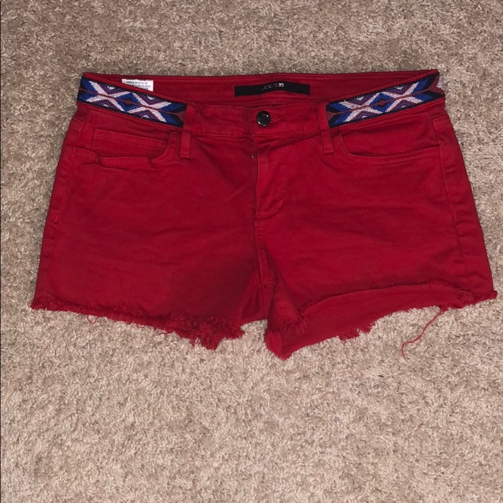 Joe's Jeans Red Shorts